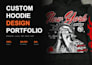 design a custom streetwear hoodie or merch for your clothing brand